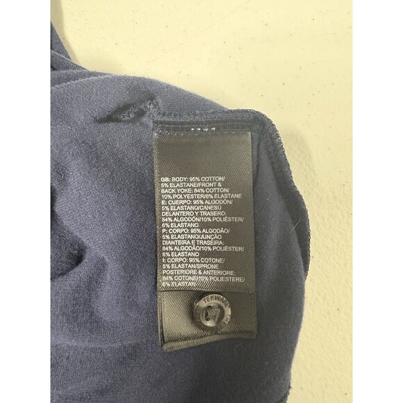 Mens The North Face Polo Navy Blue Large Short Sleeve Cotton Elastane Blend - Picture 7 of 7